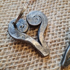 Spiral Heart Key Chain